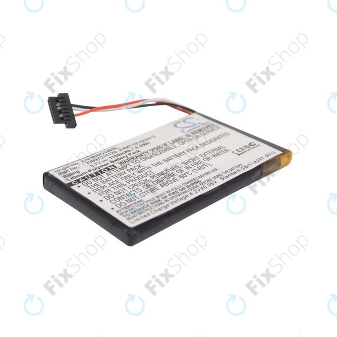 Batterie pour Mitac Mio C320, C520, C520t, C720, C810, BP-LX1320/11-B0001 SN, Li-Polymer, 3.7V, 1150mAh, HQ