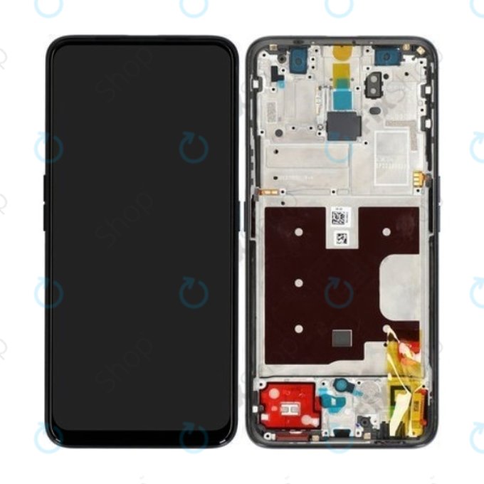 Oppo Reno 2 Z - Écran LCD + Vitre Tactile + Cadre (Noir) - O-4902827 Genuine Service Pack