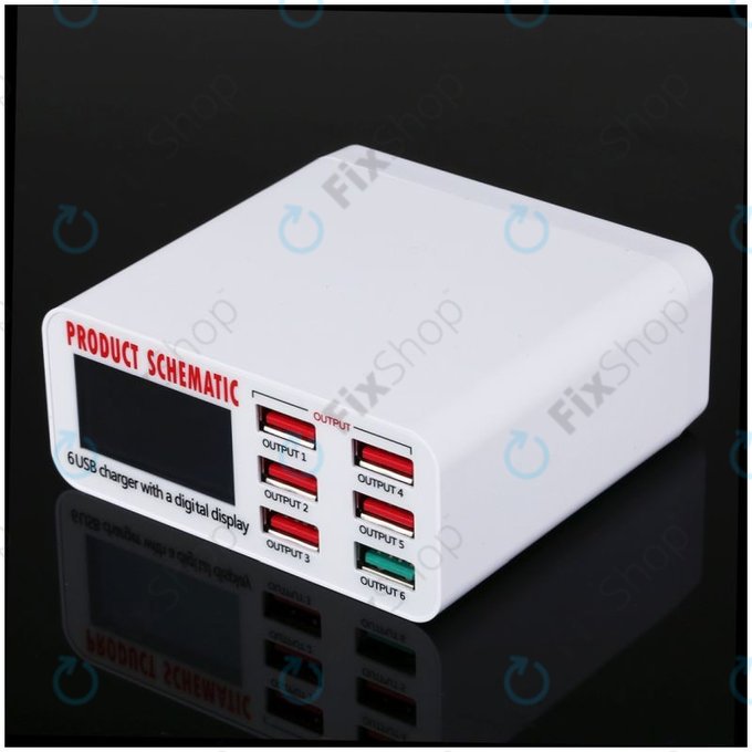 Product Schematic 896 - Station de chargement USB USB 3.0