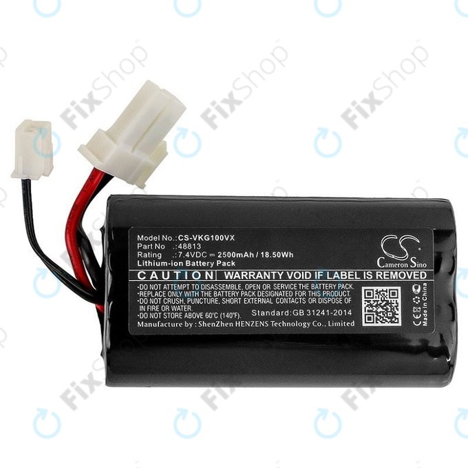 Vorwerk Kobold VG100 - Batterie 48813 Li-Ion 7.4V 2500mAh HQ