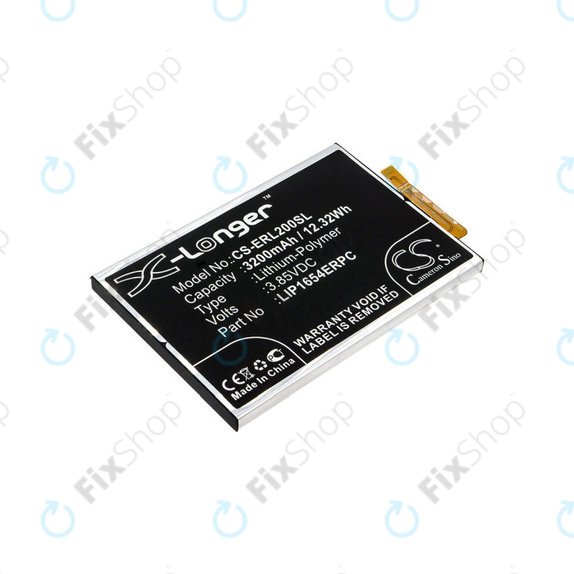 Batterie pour Sony Xperia L2, Sony H3311, 3200mAh, Li-Pol, 3.85 V, LIP1654ERPC, HQ