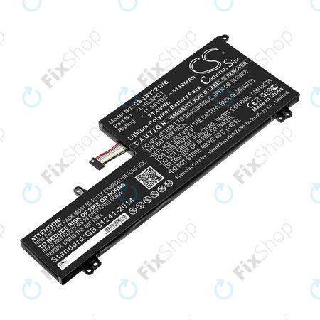 Batterie pour Lenovo Yoga 720-15, 6150mAh, Li-Pol, 11.56V, L16L6PC1, HQ