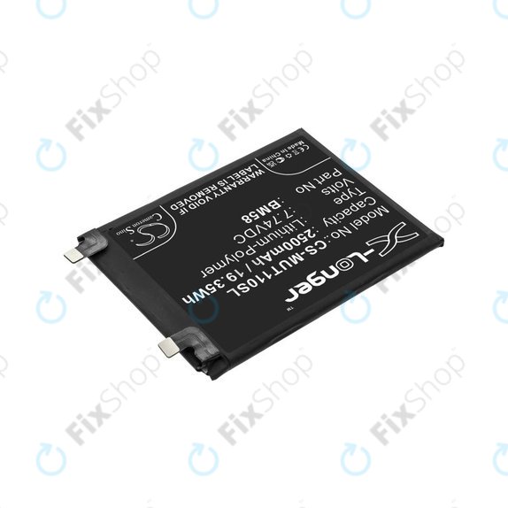 Batterie pour Xiaomi 11T Pro, 2500mAh, Li-Pol, 7.74 V, BM58, HQ