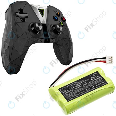 Batterie pour Nvidia P2920, Nvidia Shield Game Controller, 1800mAh, Ni-MH, 2.4V, HFR-50AAJY1900x2(B), HQ