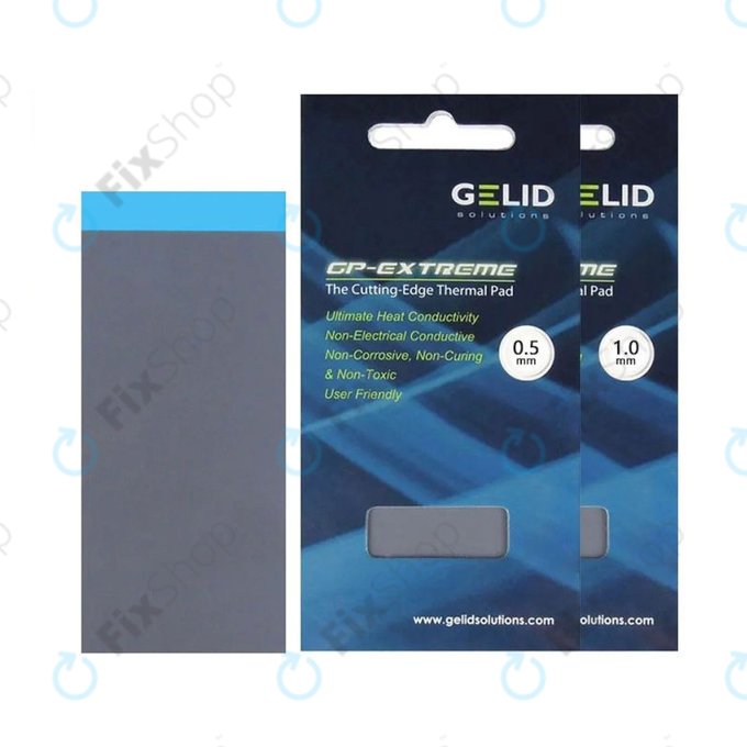 Pad thermique GELID GP-Extreme, 12 W/mK, 80 × 40 × 1.0mm