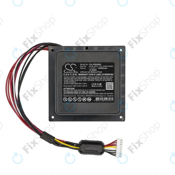 Batterie pour JBL PartyBox 300, 10400mAh, Li-Ion, 7.4V, SUN-INTE-125, HQ