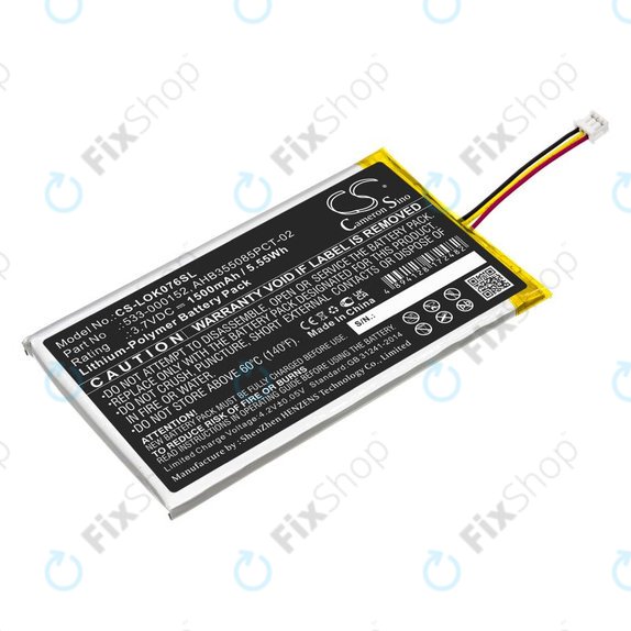 Batterie pour Logitech G913, G913 TKL, G915, G915TKL, 1500mAh, Li-Pol, 3.7V, 533-000152, HQ