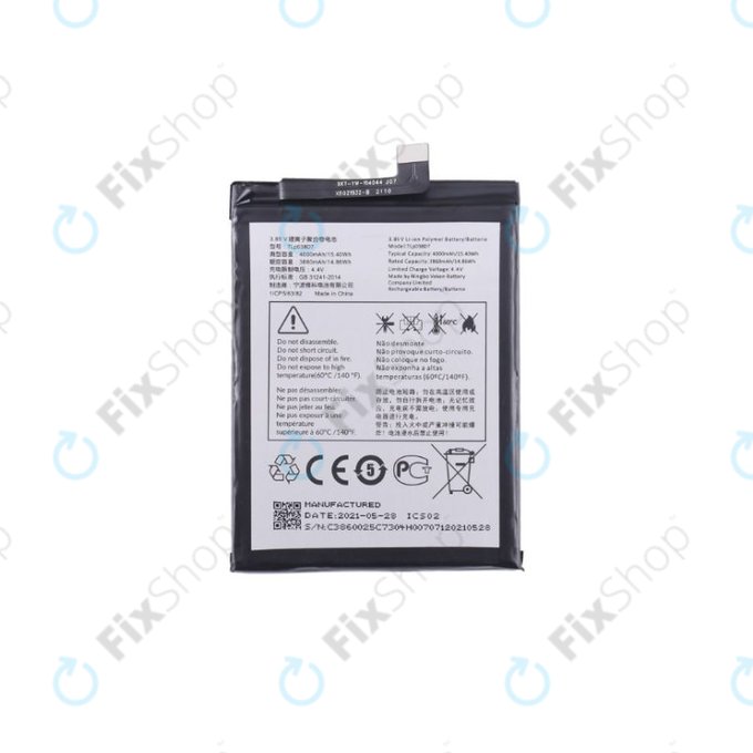 TCL 10L T770B T770H - Batterie TLp038D7 4000mAh