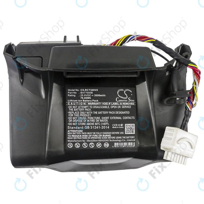 Batterie pour Robomow City MC300, 400, 500, 800, 1000, 1200, 3000mAh, Li-Ion, 25.6V, BAT7000B, HQ