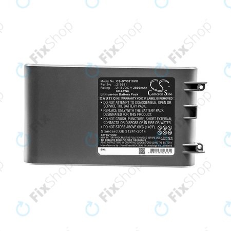 Dyson V8 - Batterie 215681, PM8-US-HFB1497A Li-Ion 21.6V 2800mAh HQ
