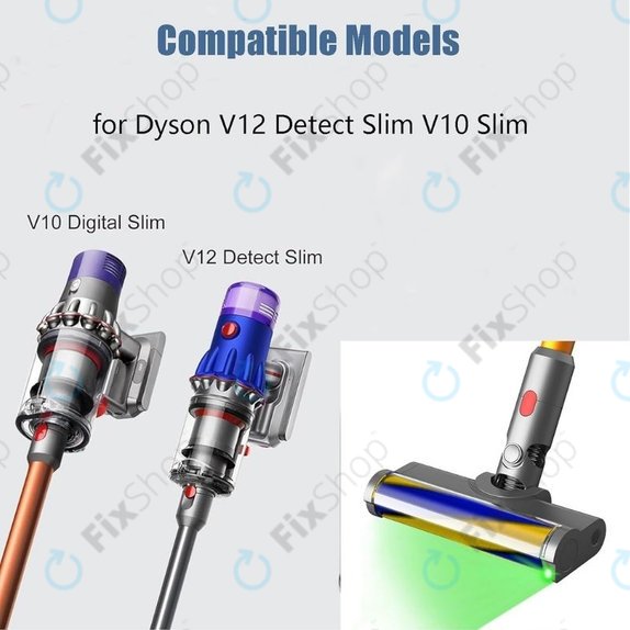 Dyson V12 - Tete de sol avec lumiere verte LED