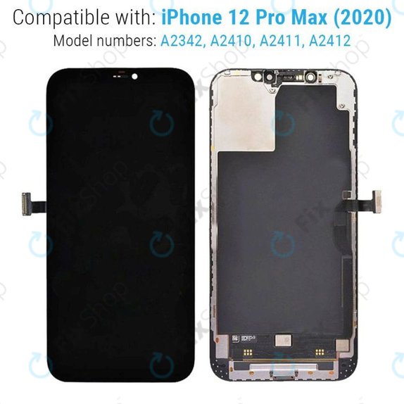Écran Hard OLED pour iPhone 12 Pro Max, Tactile avec cadre, FixPremium