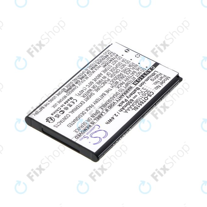 Batterie pour Alcatel Lollipops, 650mAh, Li-Ion, 3.7V, 3DS11080AAAA, HQ