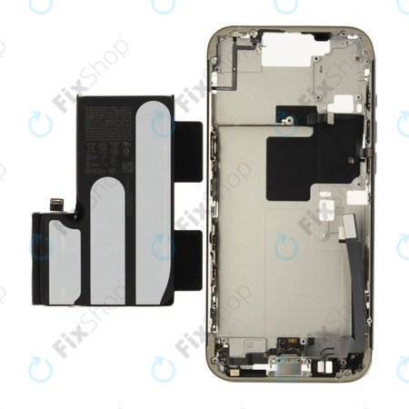 Cadre central avec batterie pour iPhone 16 Pro Max | White Titanium | ZD076-00694 | Genuine Apple