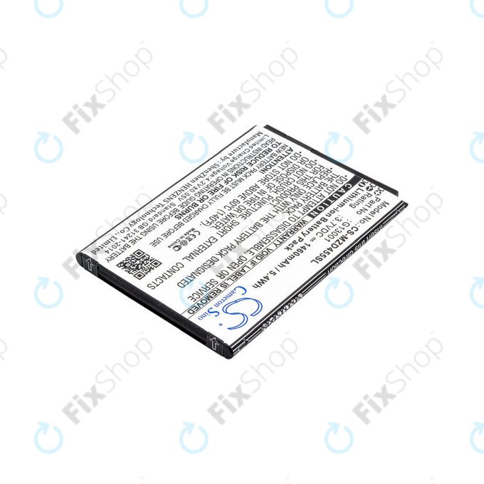 Batterie pour Navon Mizu D455, 1460mAh, Li-Ion, 3.7V, G13001, HQ