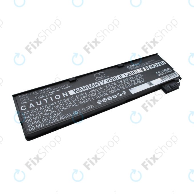 Batterie pour Lenovo ThinkPad X240, X250, X260, S440, T440, T550, T560, 4400mAh, Li-Ion, 11.1V, 45N1132, HQ