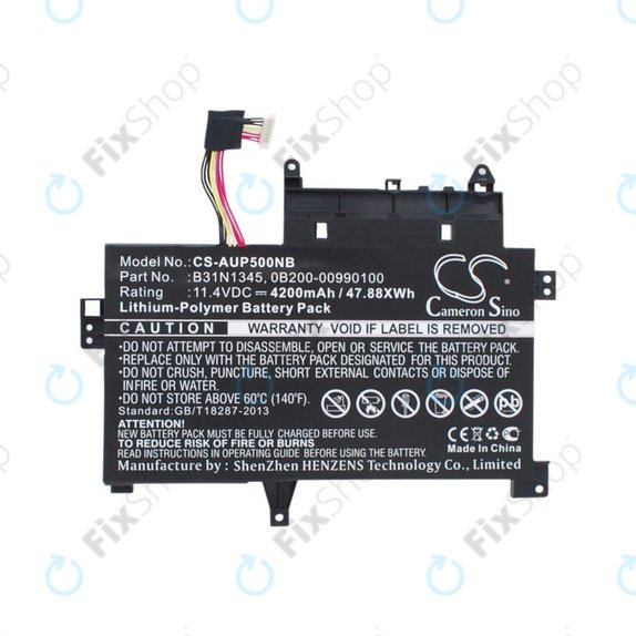 Batterie pour Asus Transformer, 4200mAh, Li-Pol, 11.4V, B31N1345, HQ
