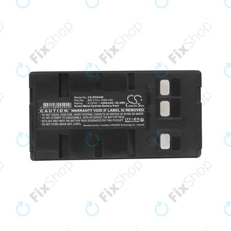 Batterie pour Blaupunkt, Grundig, JVC, Metz, Panasonic, Philips, Siemens, 4200mAh, Ni-MH, 6V, HHR-V40, HQ