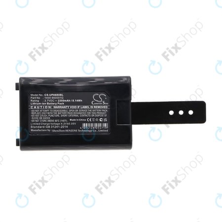 Batterie pour Unitech HT680, 2200mAh, Li-Ion, 3.7V, 1400-900005G, HQ