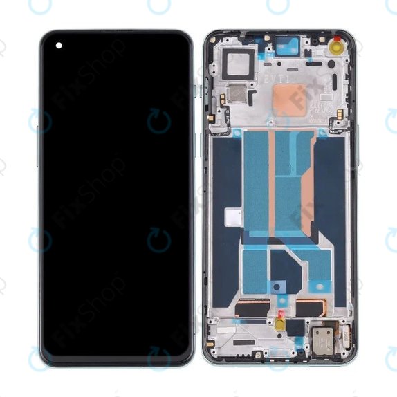 OnePlus Nord 2 5G - Écran LCD + Écran tactile + Cadre (Bois verts) OLED