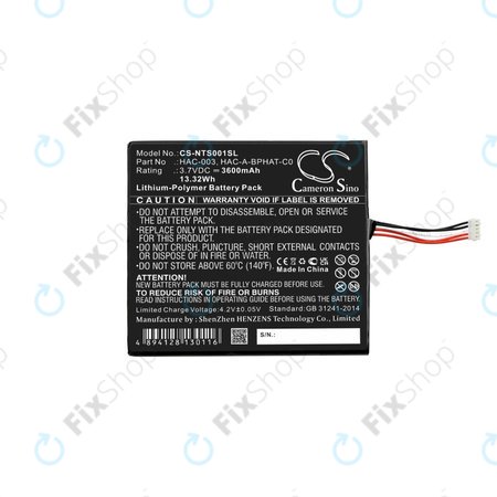 Nintendo Switch - Batterie HAC-003 3600mAh HQ