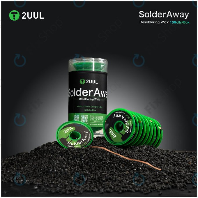 Tresse à dessouder, Solder Vampire, 2UUL DW11, 10 rouleaux/boîte