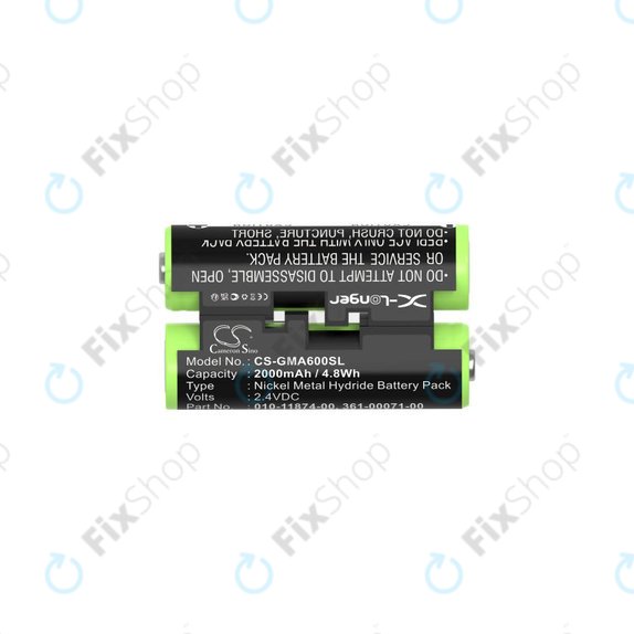 Batterie pour Garmin Oregon 600, 650, Astro 320, 430 Striker 4, 2000mAh, Ni-MH, 2.4V, 010-11874-00, HQ