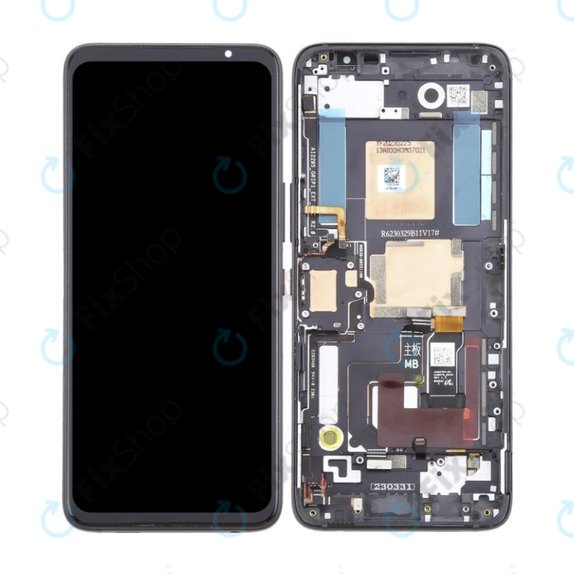 Asus ROG Phone 7 AI2205_C - Écran LCD + Ecran Tactile + Cadre (Phantom Black) OLED