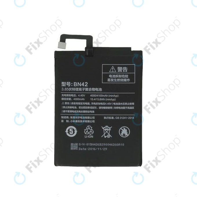 Xiaomi Redmi 4 - Batterie BN42 4100mAh