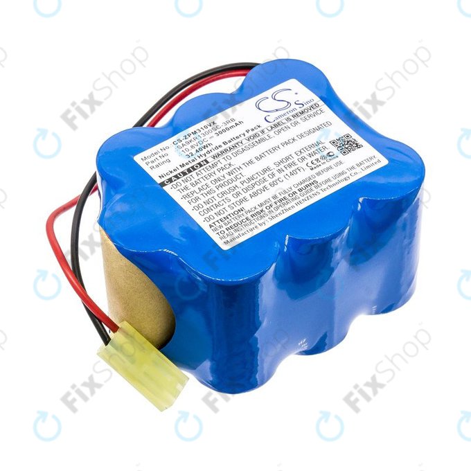 Batterie pour Zepter LMG-310, 9P-130, 3000mAh, Ni-MH, 10.8V, SA9KR1300SC-3RB, HQ