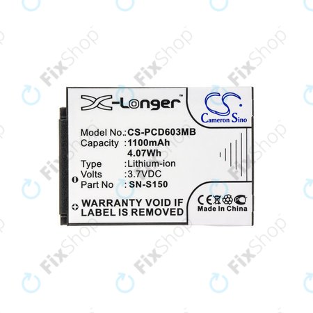 Batterie pour Philips SCD 603, 1100mAh, Li-ion, 3.7V, SN-S150, HQ