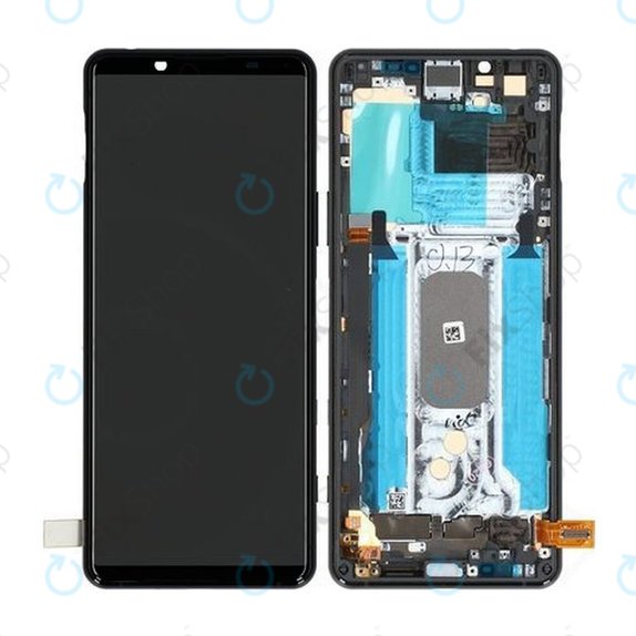 Sony Xperia 5 II - Écran LCD + Ecran Tactile + Cadre (Noir) - A5024932A Genuine Service Pack