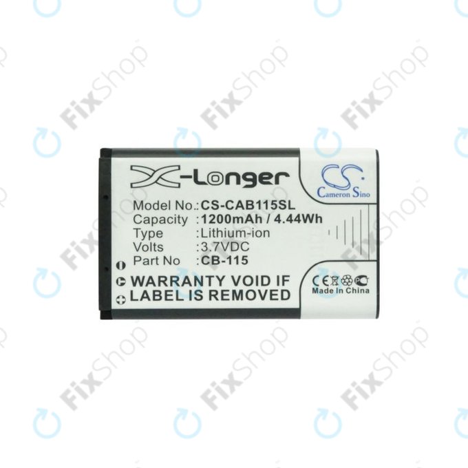 Batterie pour CAT B100, 1200mAh, Li-Ion, 3.7V, CB-115, HQ