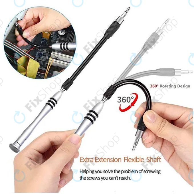 Kingsdun - Jeu de tournevis et embouts de précision pour réparation de téléphones portables, PC et électroniques 115 en 1