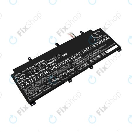 Batterie pour Asus ROG Flow X13 GV301QE-K6008, 3950mAh, Li-Pol, 15.48V, C41N2009, HQ