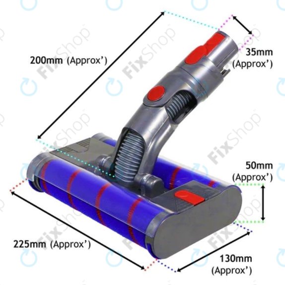 Dyson V-series, Outsize - Tete a double rouleau