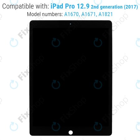 Apple iPad Pro 12.9 (2nd Gen 2017) - Écran LCD + Écran tactile + Carte IC (Black) Refurbished