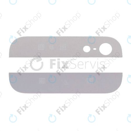 Apple iPhone 5 - Bandes de verre arrière (Blanc)