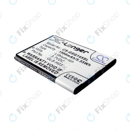 Batterie pour Gigabyte GSmart G1345, 1500mAh, Li-Ion, 3.7V, GLS-H03, HQ