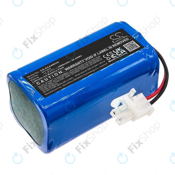 Batterie pour Concept VR2000, Zaco A4s, A6, A8s, A9s, 2600mAh, Li-Ion, 14.8V, 501929, HQ