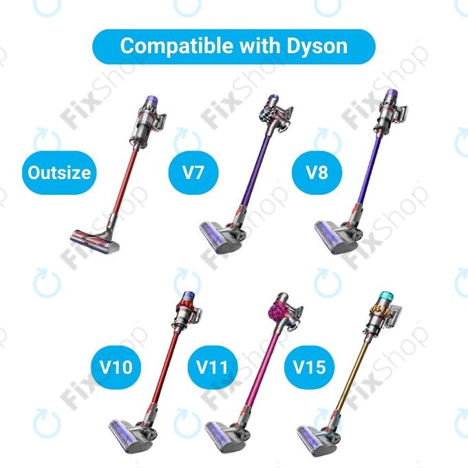 Dyson V-series, Outsize - Tete a double rouleau