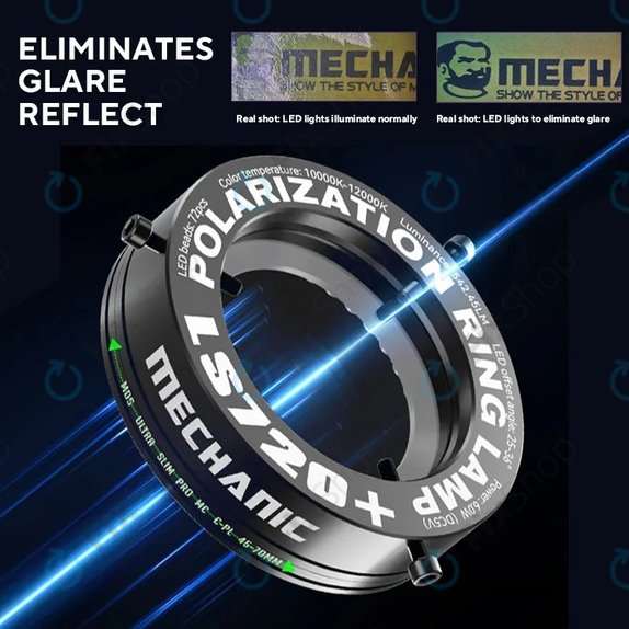 Mechanic LS720 Plus - Lampe circulaire de microscope LED polarisée