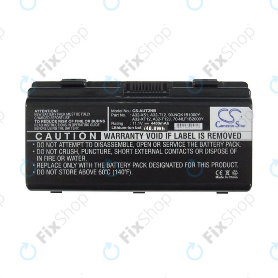 Batterie pour Asus X51RL, T12Jg, T12C, X51L, 4400mAh, Li-Ion, 11.1V, A32-X51, HQ