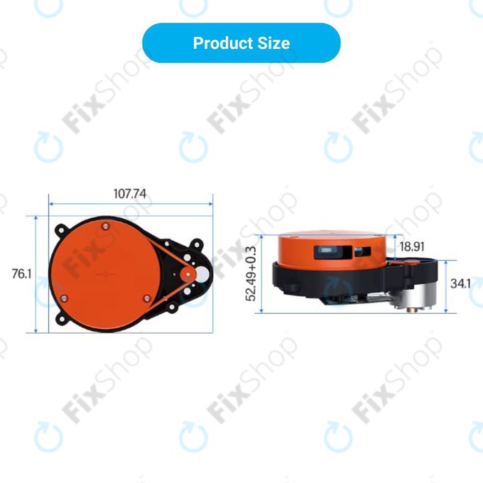 Xiaomi Roborock S4 Max, S5, S5 Max, S6, S6 MaxV, S6 Pure, S7, Mijia 1S - Capteur de distance