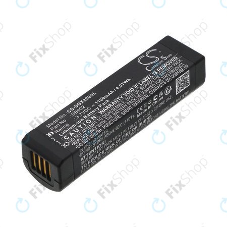 Batterie pour Shure GLXD1, 2, MXW2, 1100mAh, Li-Ion, 3.7V, SB902, HQ