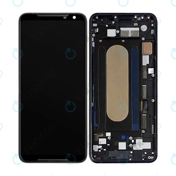 Asus ROG Phone 2 ZS660KL - Écran LCD + Écran tactile + Cadre (Noir) OLED