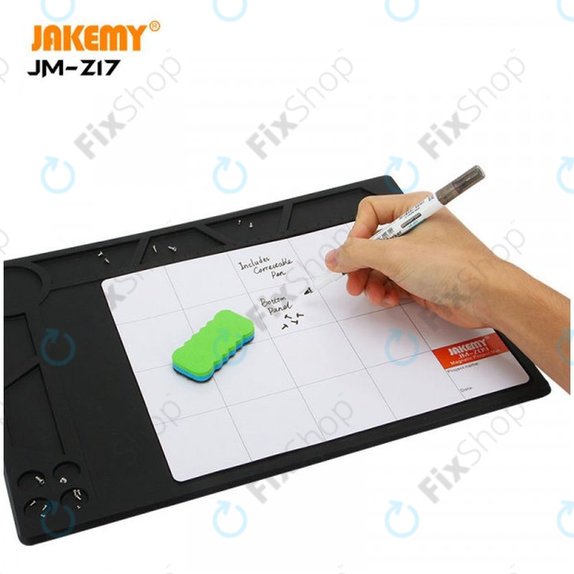 Jakemy JM-Z17 - Coussinet en silicone résistant à la chaleur ESD - 36 x 26 cm + Coussinet magnétique