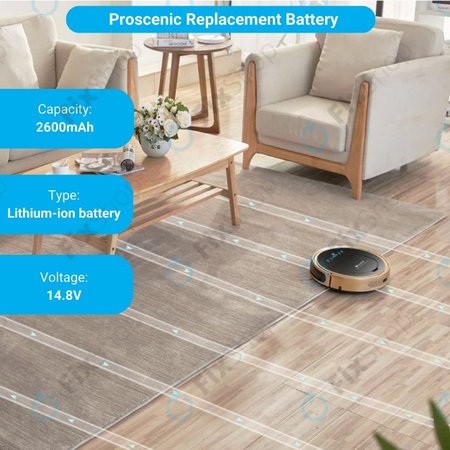 Proscenic Cocoa Smart 780T, 790T, Summer P1s, P2s - Batterie VR1717 Li-Ion 14.8V 2600mAh HQ
