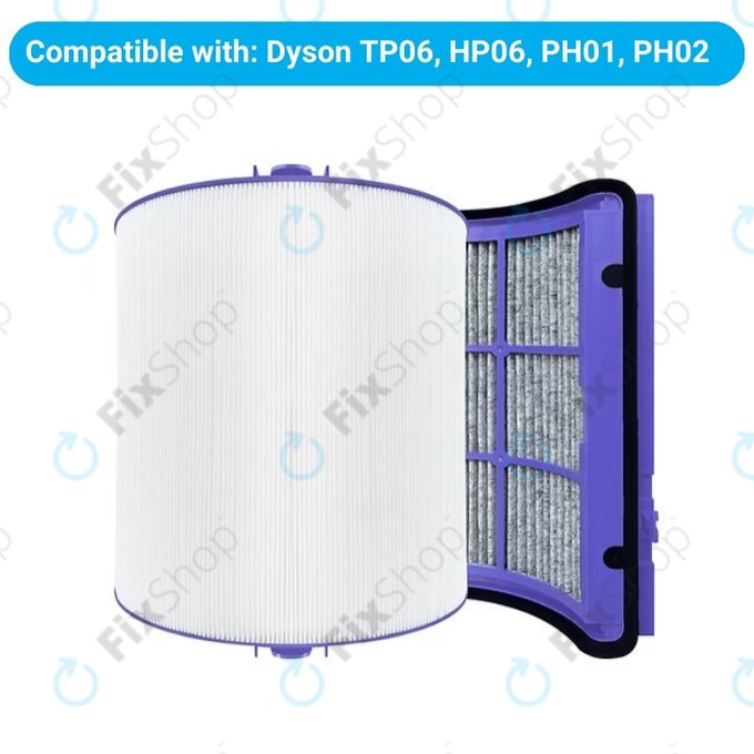 Dyson Purifier-series, Purifier humidifier-series, Hot and Cool Series 360° - Filtre HEPA (Charbon actif)