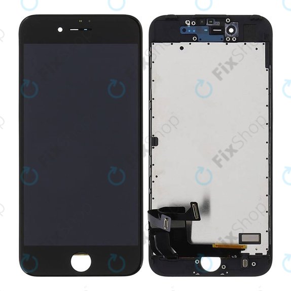 Écran pour iPhone 7, Black, Tactile avec cadre